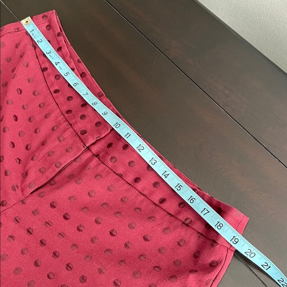 Talbots Burgundy Cropped Pants - Picture 5 of 8